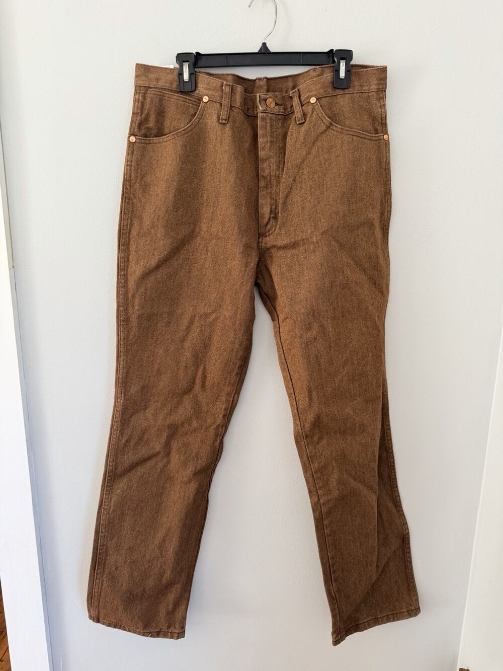 Wrangler 936 Cowboy Cut Slim Fit Jeans Mens Size 36x32 Brown Tan Western NWT